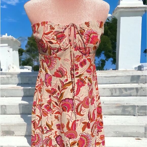 SINCERELY JULES NEW WOMENS LONG SUMMER DRESS MEDIUM FLORAL AND PAISLEY - Picture 2 of 5